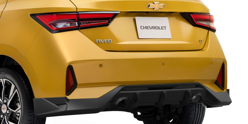 Difusor trasero para el exterior de tu nuevo Hatchback Chevrolet Aveo 2024