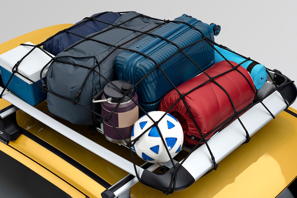 Red de carga para canastilla y concha portaequipajes para viajar en tu nuevo auto tipo sedán Chevrolet Aveo 2024