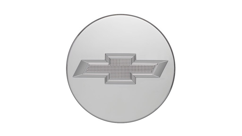 Adquiere el centro de rin cromado con emblema Chevrolet cromado para tu camioneta mediana, Chevrolet Blazer 2024