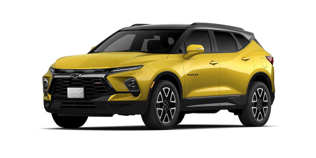 Chevrolet Blazer 2024, camioneta mediana en color mostaza metálico