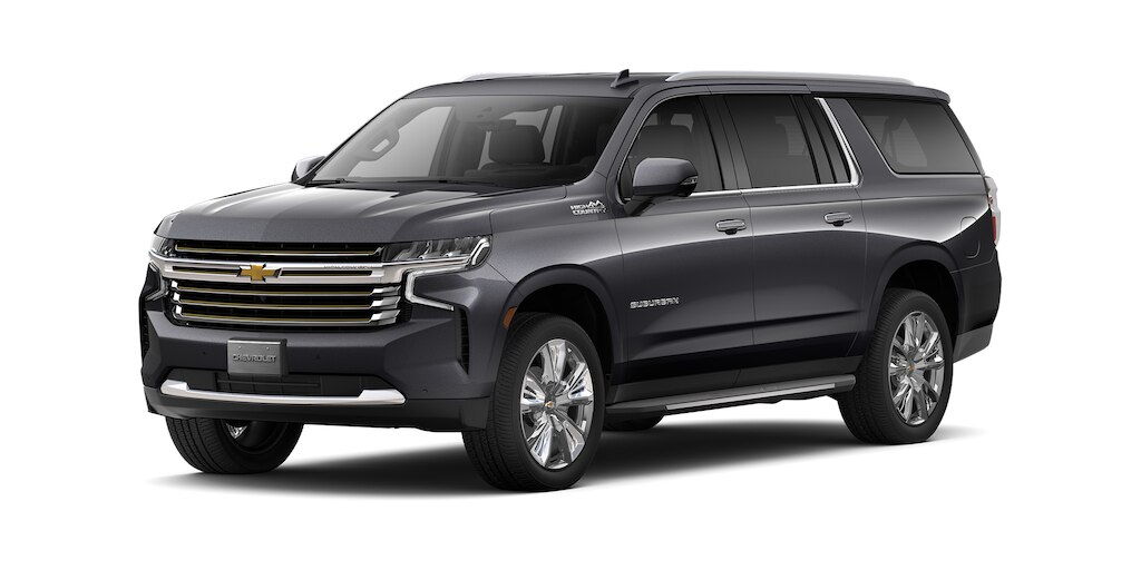 Chevrolet Suburban 2024 en color gris asfalto metálico con faros LED y Control crucero automático electrónico