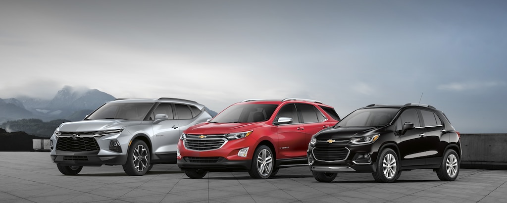 SUVs Chevrolet, Trax, Equinox, Traverse, Tahoe, Suburban