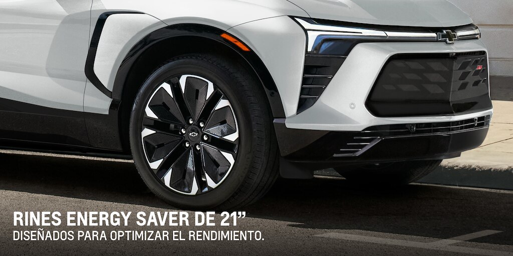 Nueva Chevrolet Blazer EV con rines energy saver de 21 pulgadas