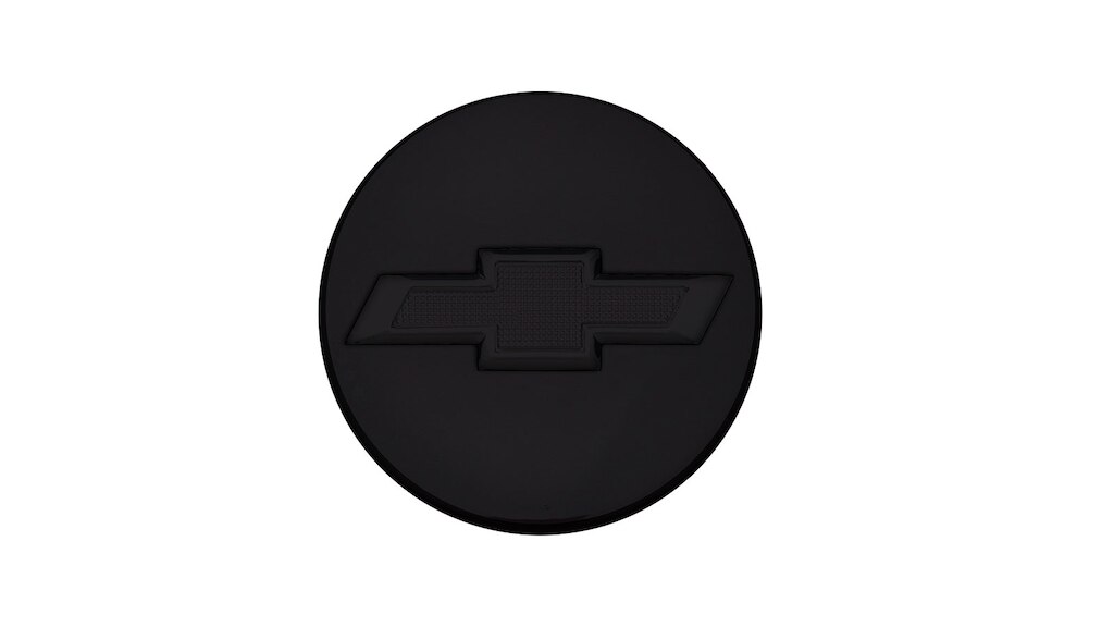 Centro de rin con emblema Chevrolet color negro para auto deportivo Camaro 2024