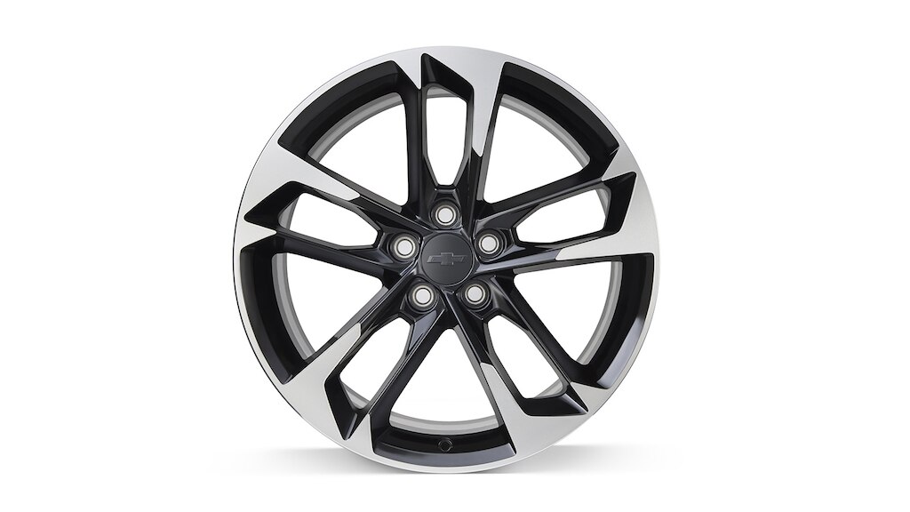 Rin de aluminio de 20 pulgadas, color negro, de 5 brazos con acabado metálico para auto deportivo Chevrolet Camaro 2024