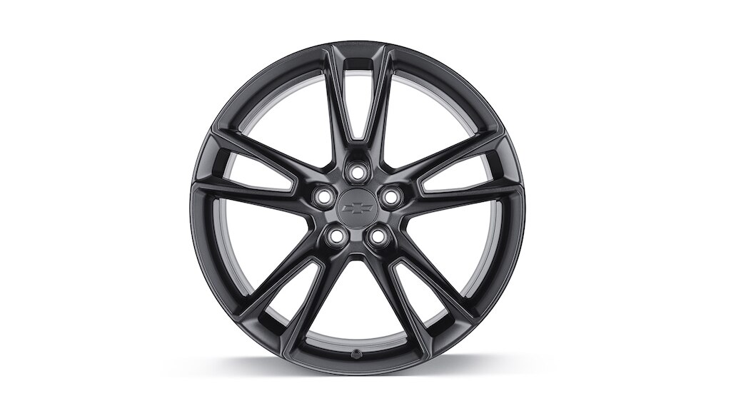 Rin de aluminio 20x8.5 pulgadas, de 5 brazos, color negro para Chevrolet Camaro 2024, auto deportivo