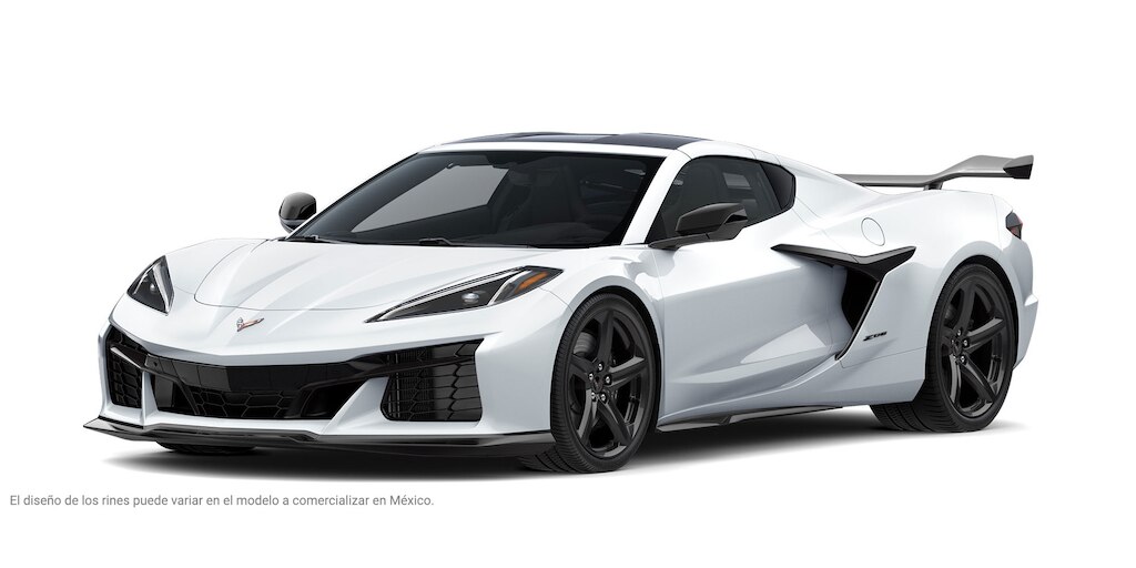 Chevrolet Corvette Z06 2025, auto deportivo de lujo en color Artic White