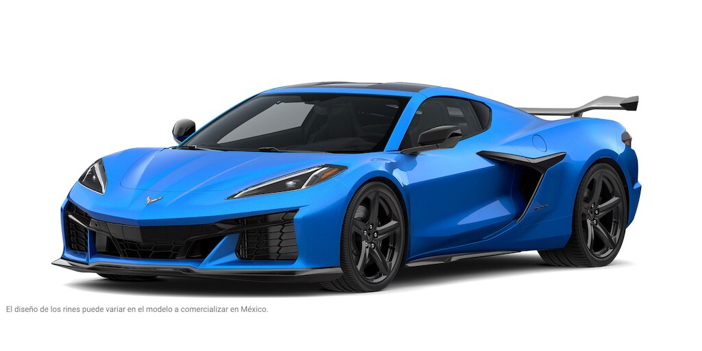 Chevrolet Corvette Z06 2025, auto deportivo de lujo en color Riptide Blue Metallic