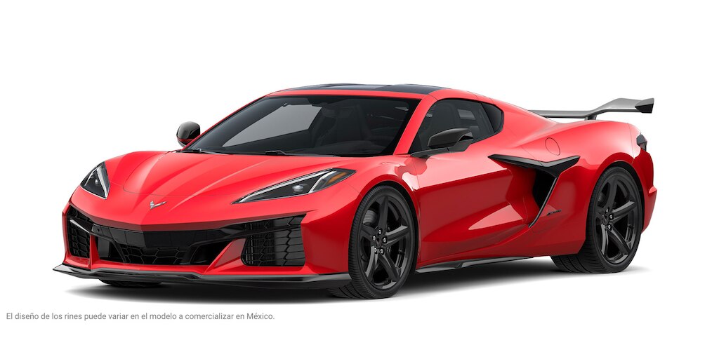 Chevrolet Corvette Z06 2025, auto deportivo de lujo en color Torch Red