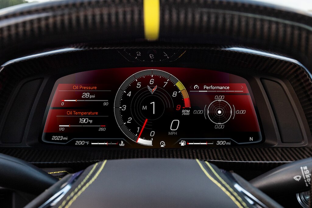 Chevrolet Corvette Z06 2025 con acentos exteriores en apariencia fibra de carbono Carbon Flash