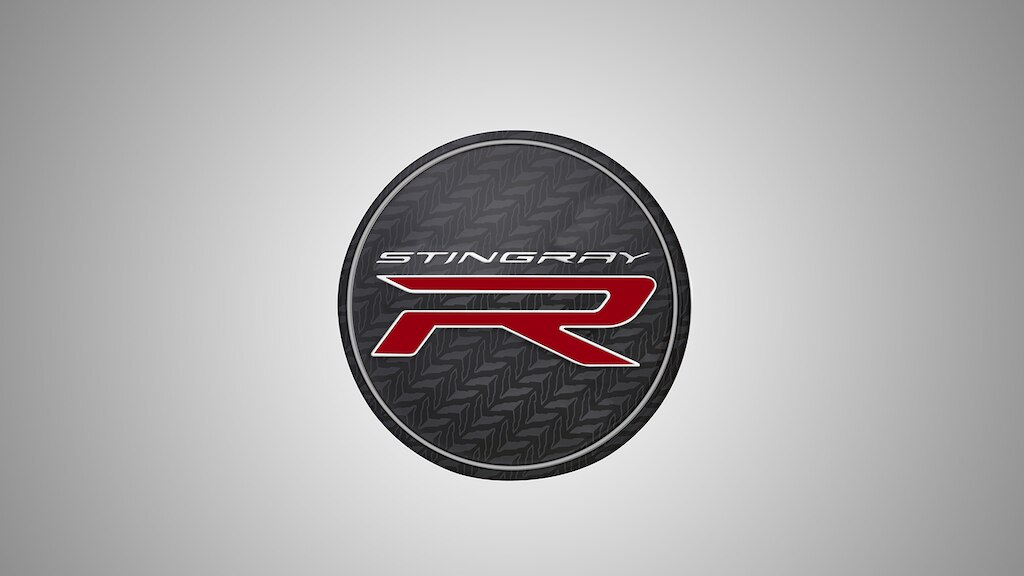 centro de rin color negro Stingray para Chevrolet Corvette 2025, carro deportivo de lujo