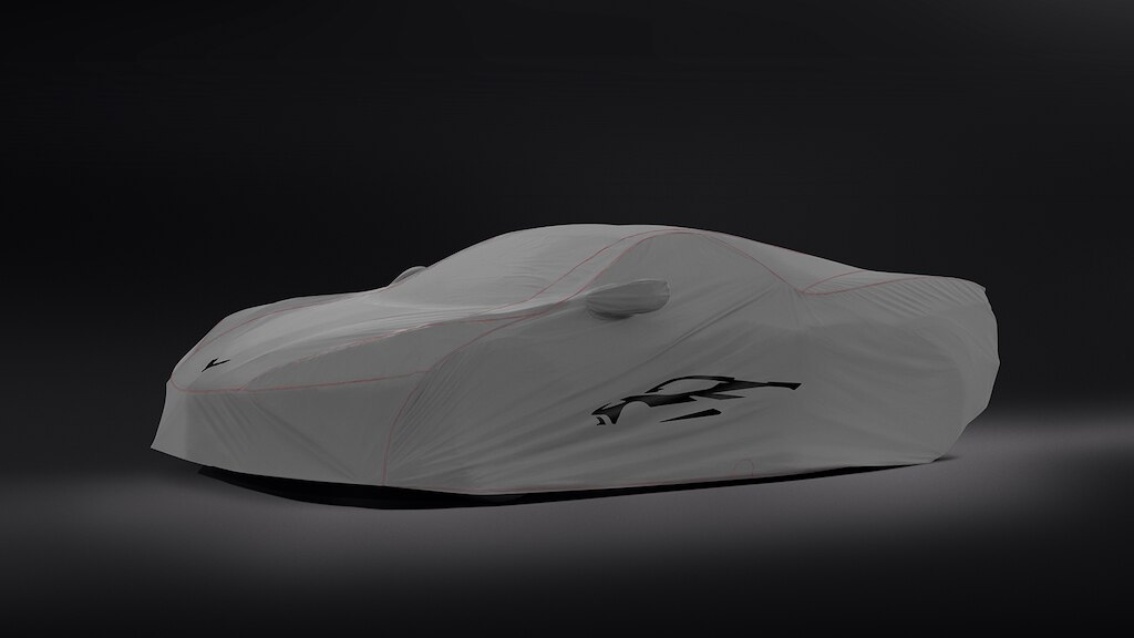 Cubierta gris  para Chevrolet Corvette Stingray 2025, carro deportivo de lujo