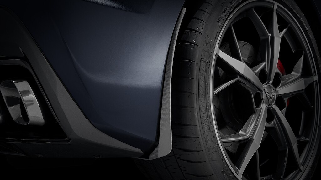 Loderas traseras negras para Chevrolet Corvette Stingray 2025, carro deportivo de lujo