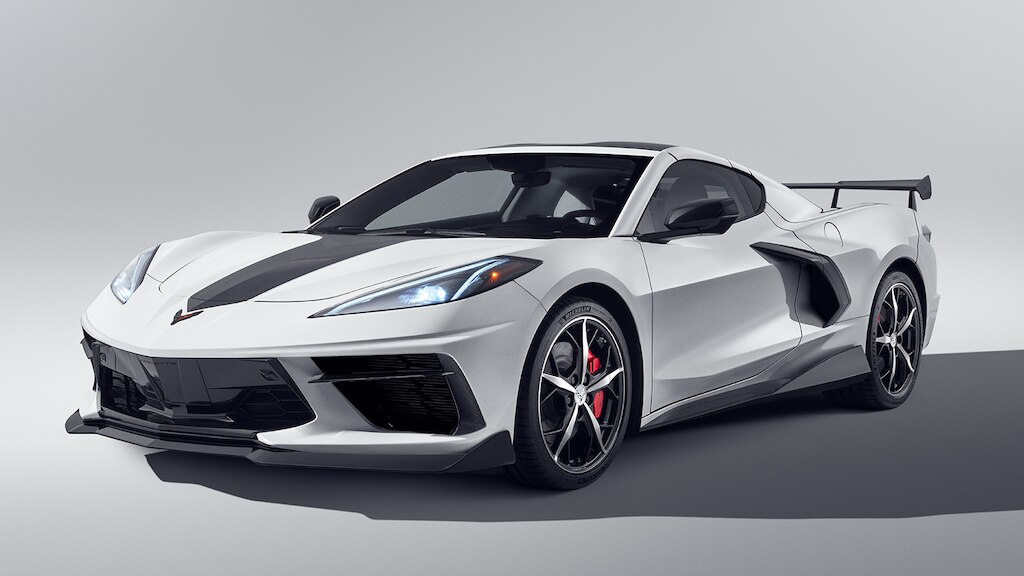 Kit deportivo negro brillante para Chevrolet corvette Stingray 2025