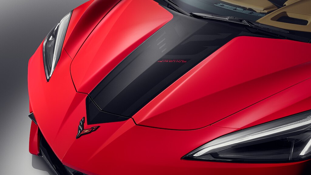 Calcomanía para cofre color negro para Chevrolet Corvette Stingray 2025