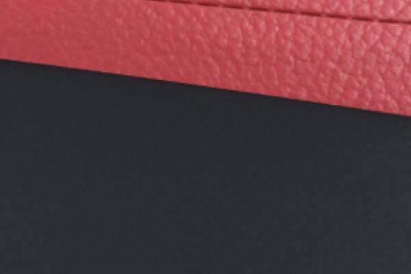 Pantone jet black adrenaline red gamuza para carro deportivo de lujo Chevrolet Corvette Stingray 2025