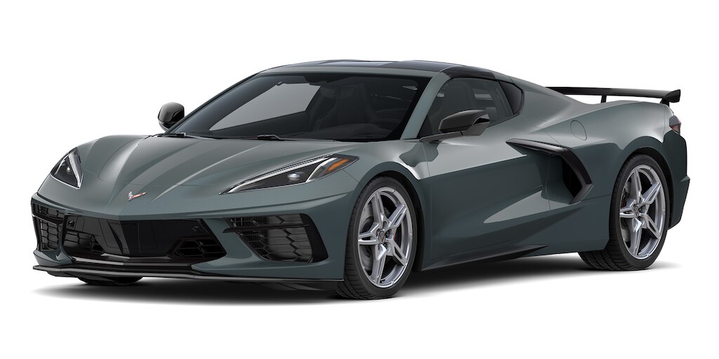 Chevrolet Corvette Stingray 2025 en color sea wolf tri met