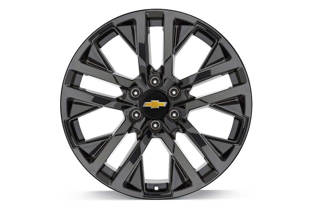 Rin de aluminio de 22 pulgadas en negro brillante para Chevrolet Cheyenne ZR2 BISON 2024