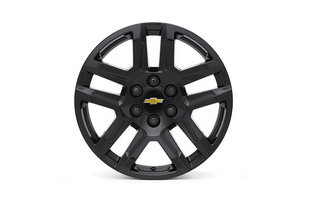 Rin de aluminio de 20 pulgadasen negro brillante de 5 brazos para Chevrolet Cheyenne ZR2 BISON 2024