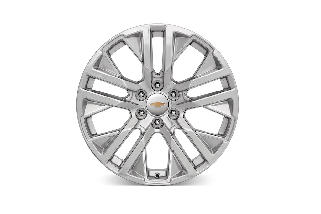 Rin de aluminio de 22 pulgadas cromado de 6 brazos  para Chevrolet Cheyenne ZR2 BISON 2024