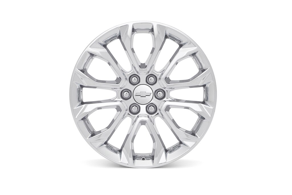 Rin de aluminio de 22 pulgadas cromado de 6 brazos (diseño 1) para Chevrolet Cheyenne ZR2 BISON 2024