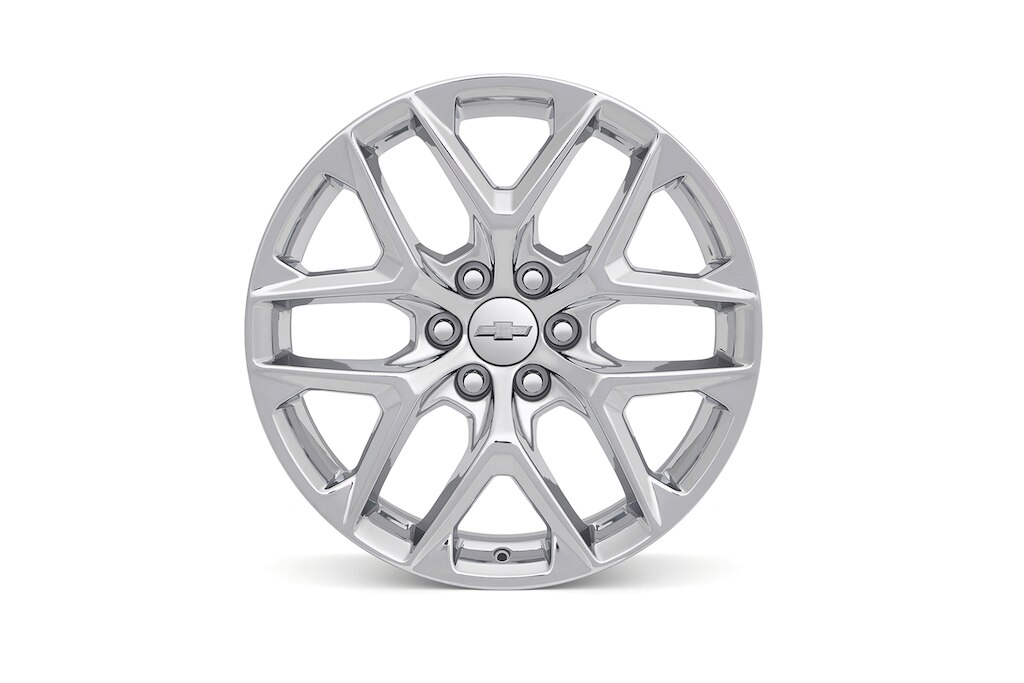 Rin de aluminio de 22 pulgadas cromado de 6 brazos (diseño 2) para Chevrolet Cheyenne ZR2 BISON 2024