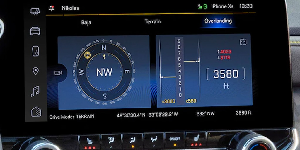 Chevrolet Colorado ZR2 2024 con Flex-Ride para selección de modos de manejo normal, remolque, todoterreno, terreno y Baja