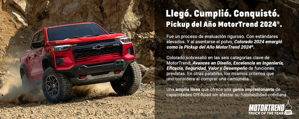 Colorado, pickup del año Motortrend 2024.