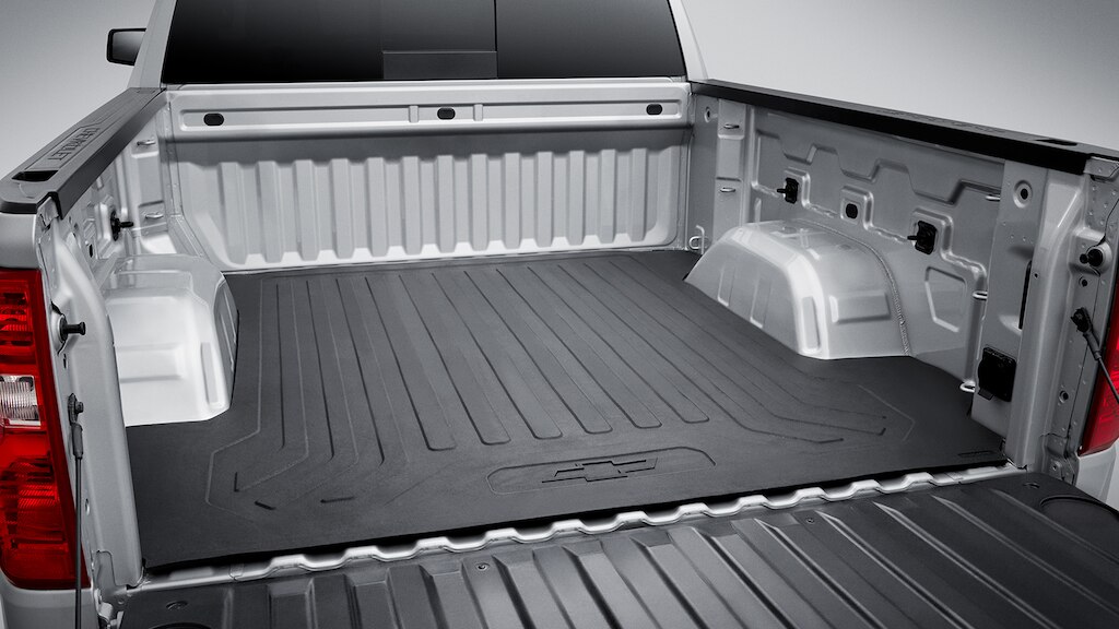 Tapete de vinil para caja con logotipo Chevrolet de Silverado Turbo 2024, camioneta de trabajo