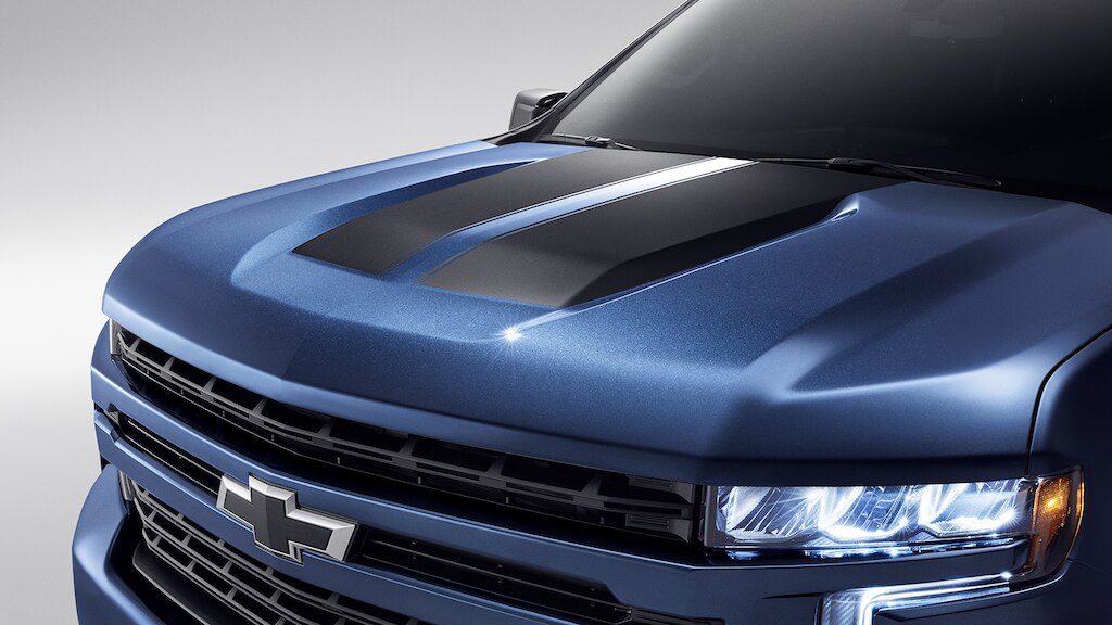 Calcomanía rally en negro para tu camioneta, Chevrolet Silverado Turbo 2024