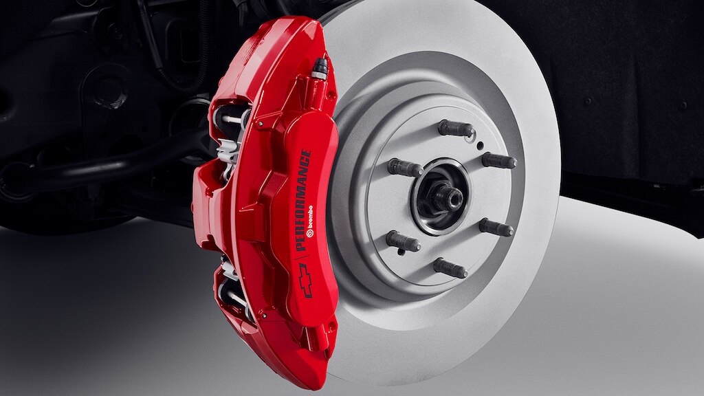 Sistema de frenado frontal brembo para Chevrolet Silverado Turbo 2024, camioneta de trabajo